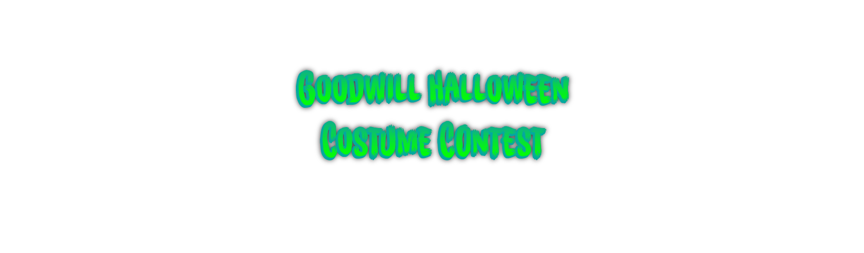 Goodwill Costume Contest Green Text